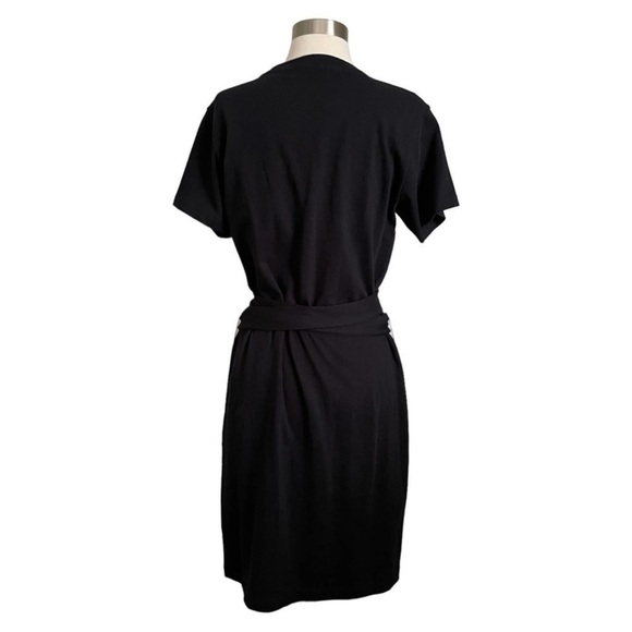 Vince Tie Waist Cotton T-shirt Dress Black. Women’s Large. Classic. Comfortable - Picture 2 of 6